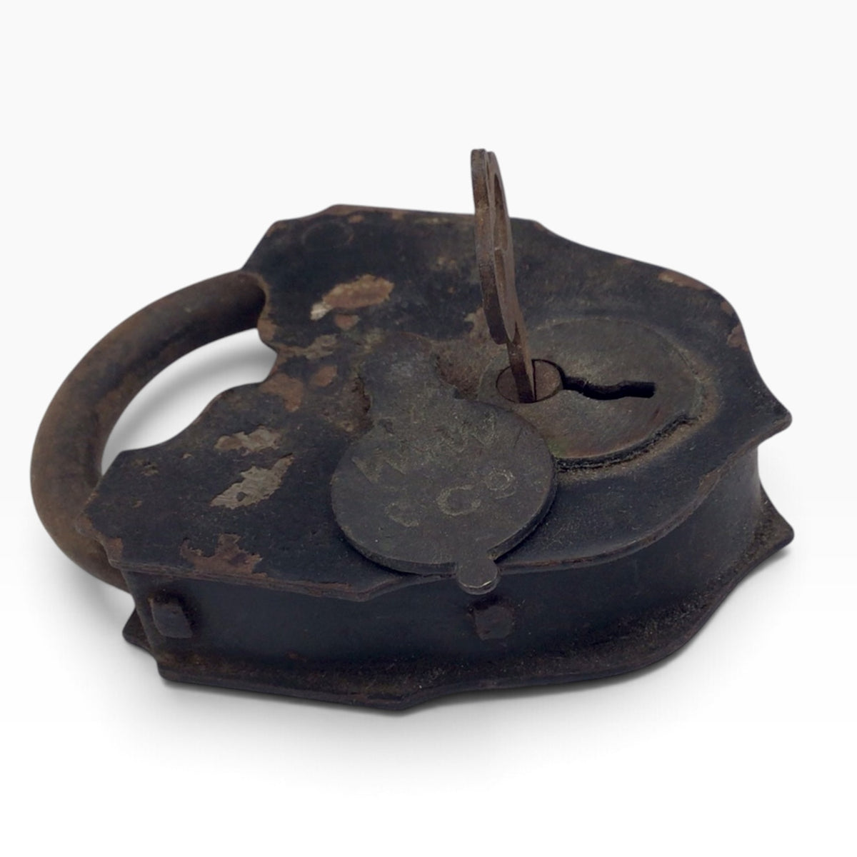 Antique W.W. & Co. William Wilcox Smokehouse Padlock – 19th Century