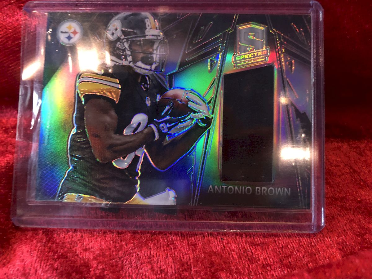 Antonio Brown Steelers Certified Authentic Autographed Football Shadowbox