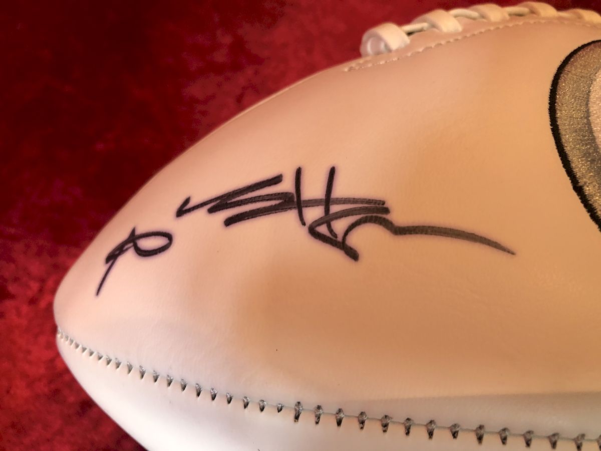 Antonio Brown Steelers Certified Authentic Autographed Football Shadowbox