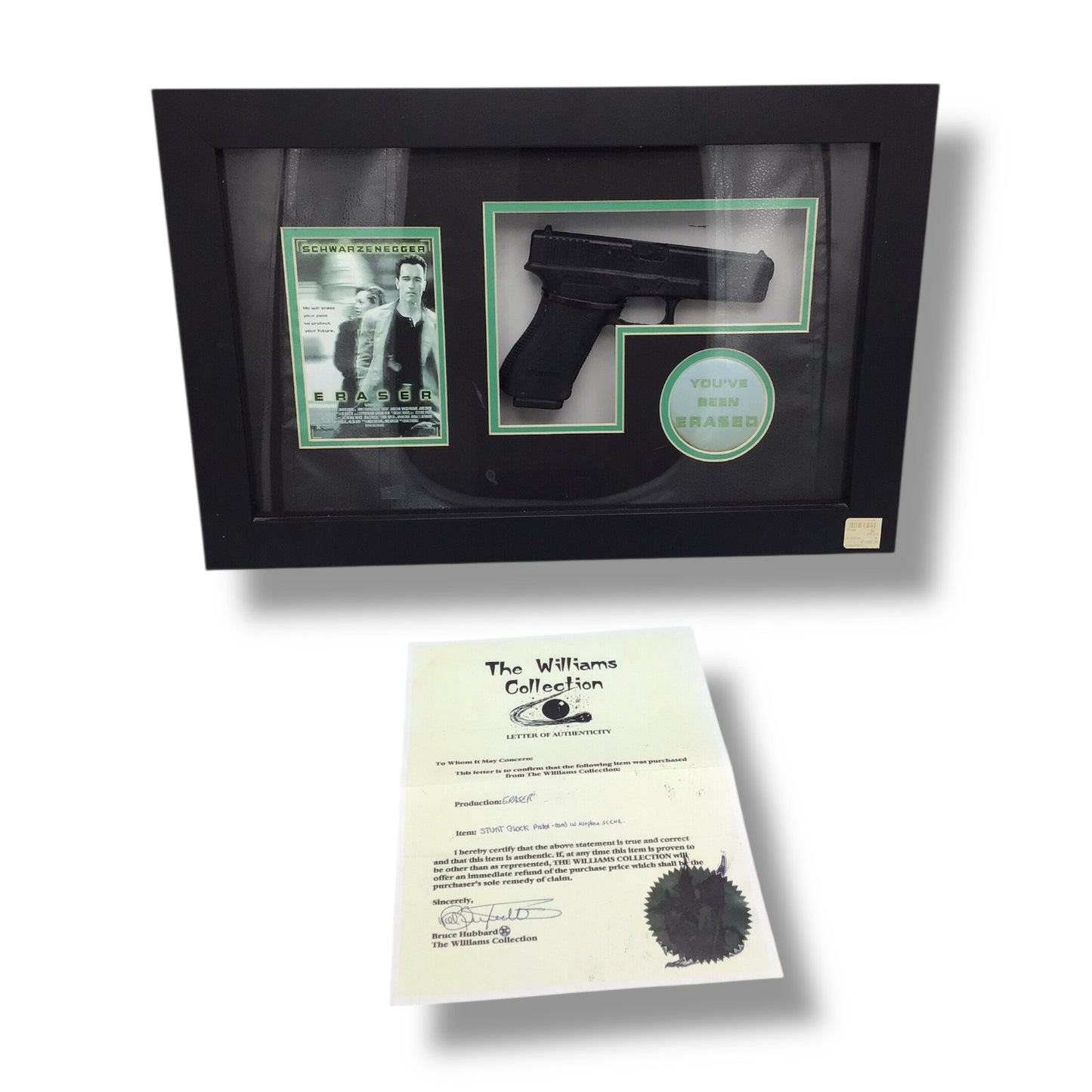 Arnold Schwarzenegger Screen-Used 9mm Pistol from Eraser w/ COA (One-of-a-Kind)