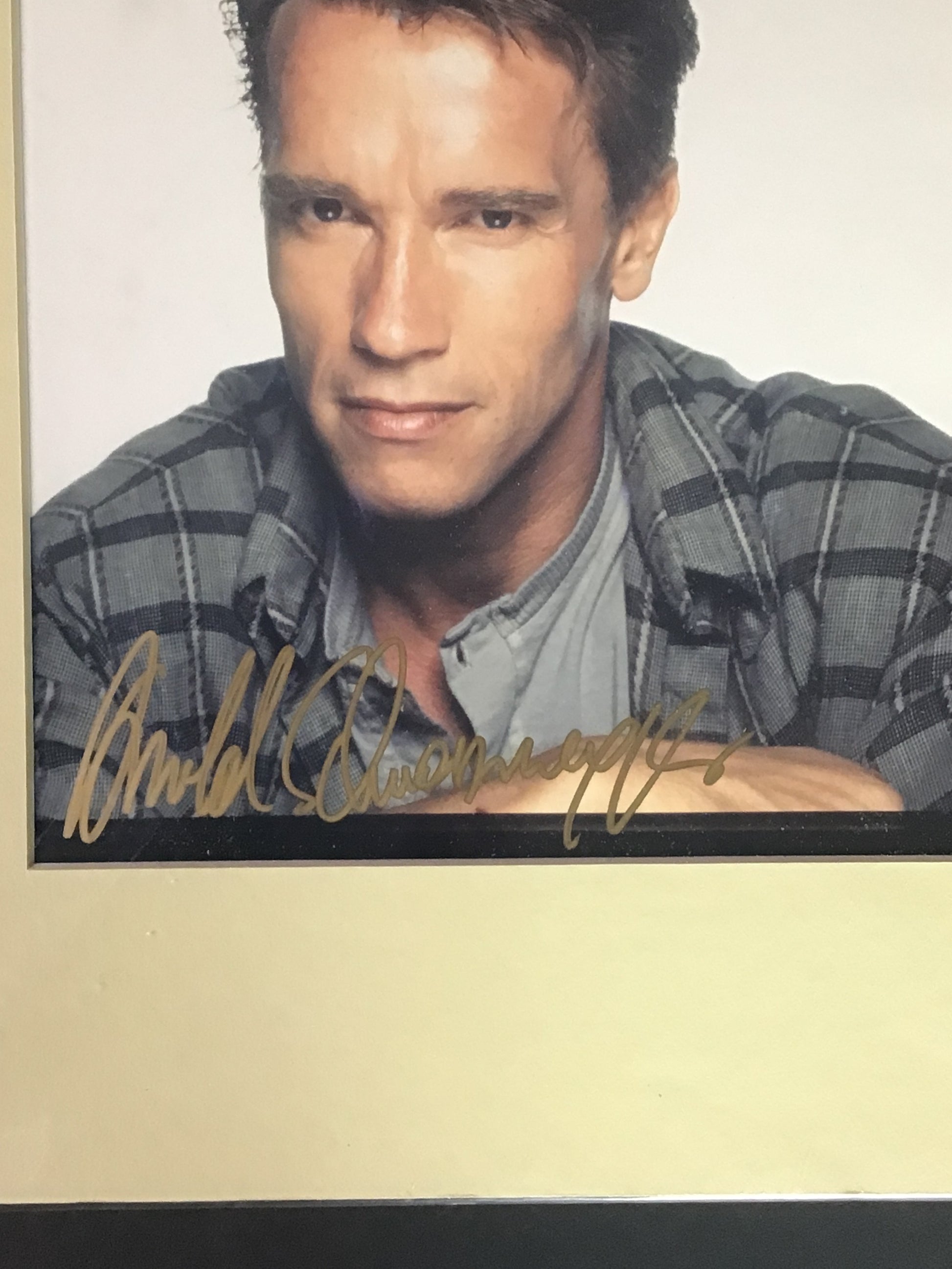 Arnold Schwarzenegger Signed & Matted Photograph