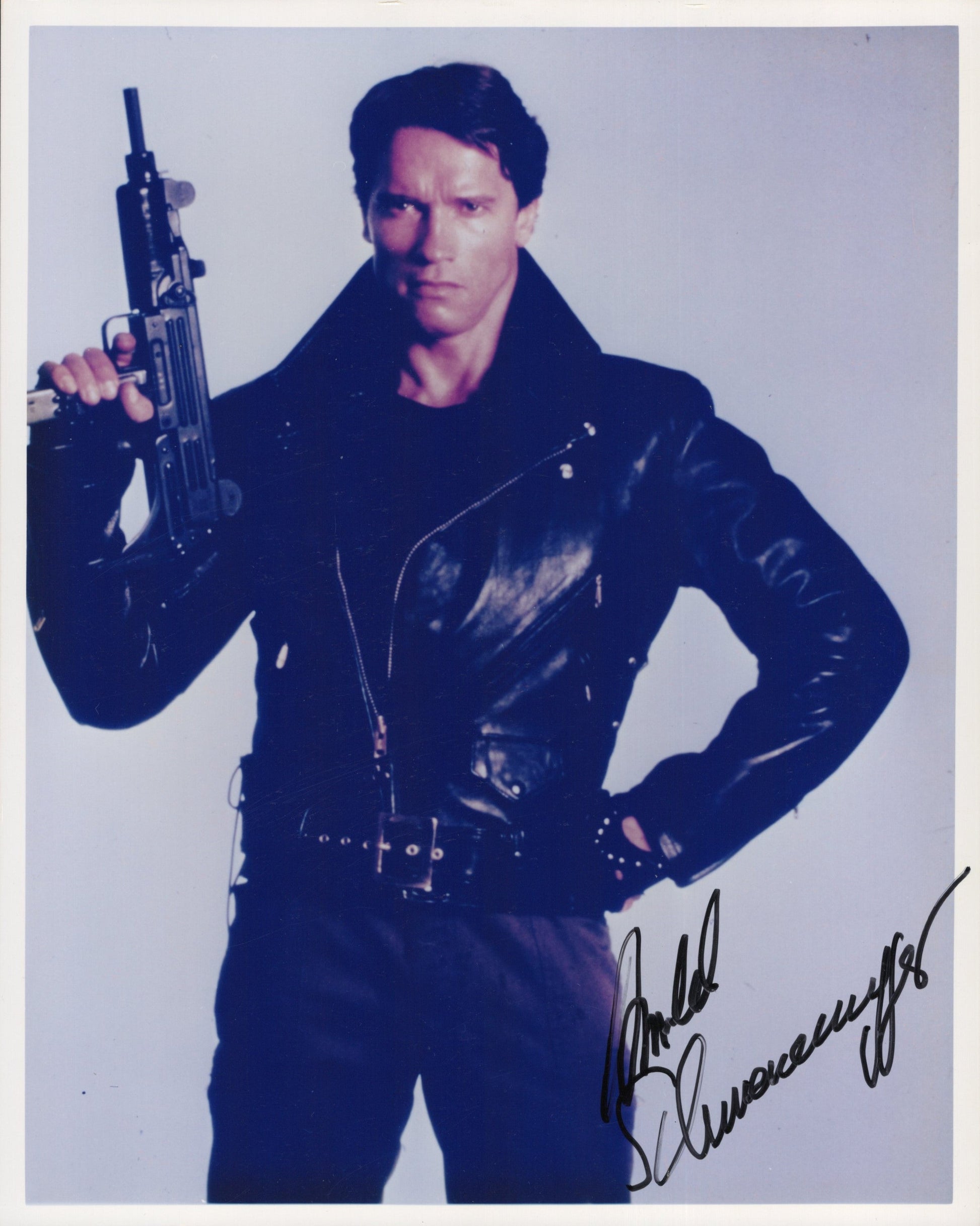 Arnold Schwarzenegger in The Terminator Signed Photo 8x10