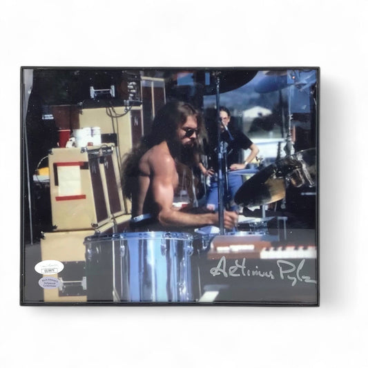 Artimus Pyle Signed Lynyrd Skynyrd Photo - JSA Certified 10x8 Framed