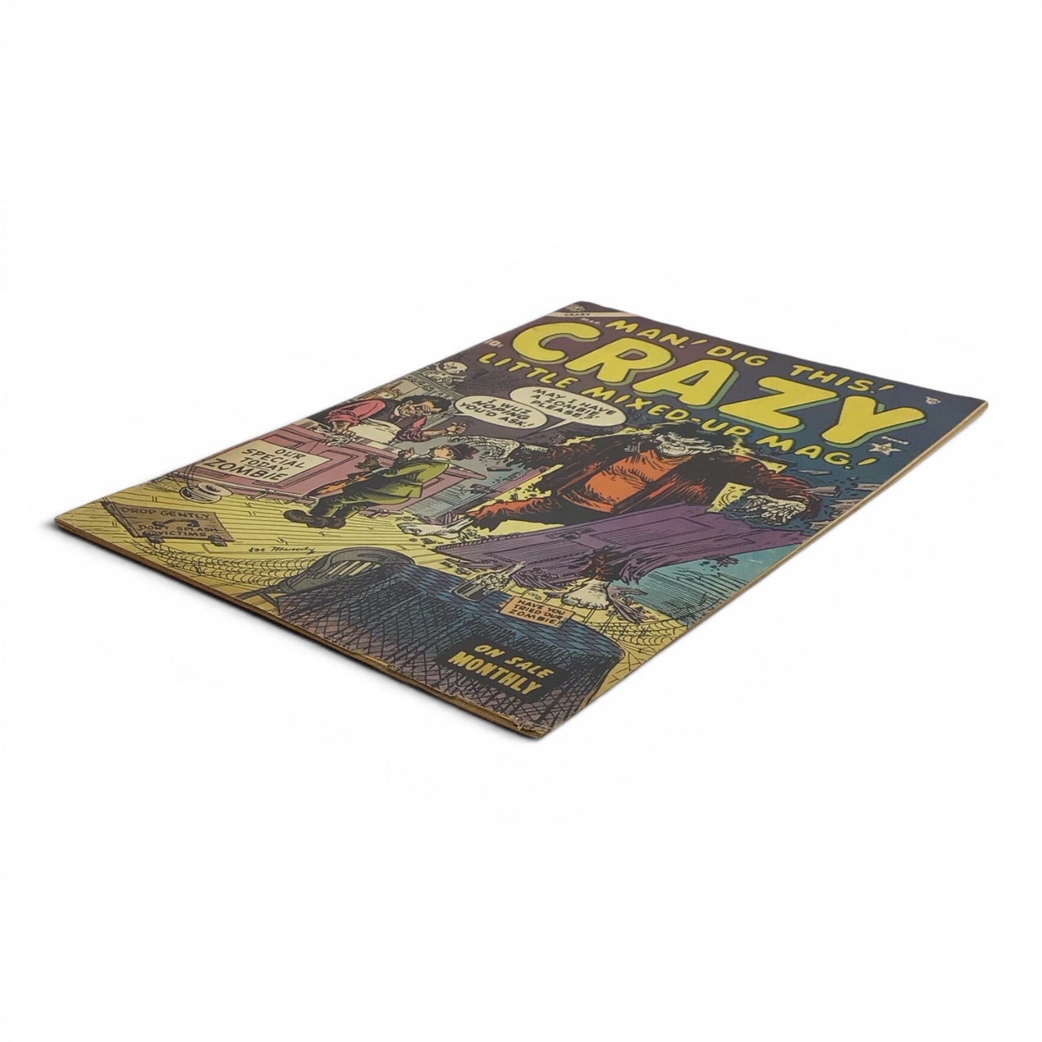 Atlas Crazy #4 (1954) - Classic Zombie Cover