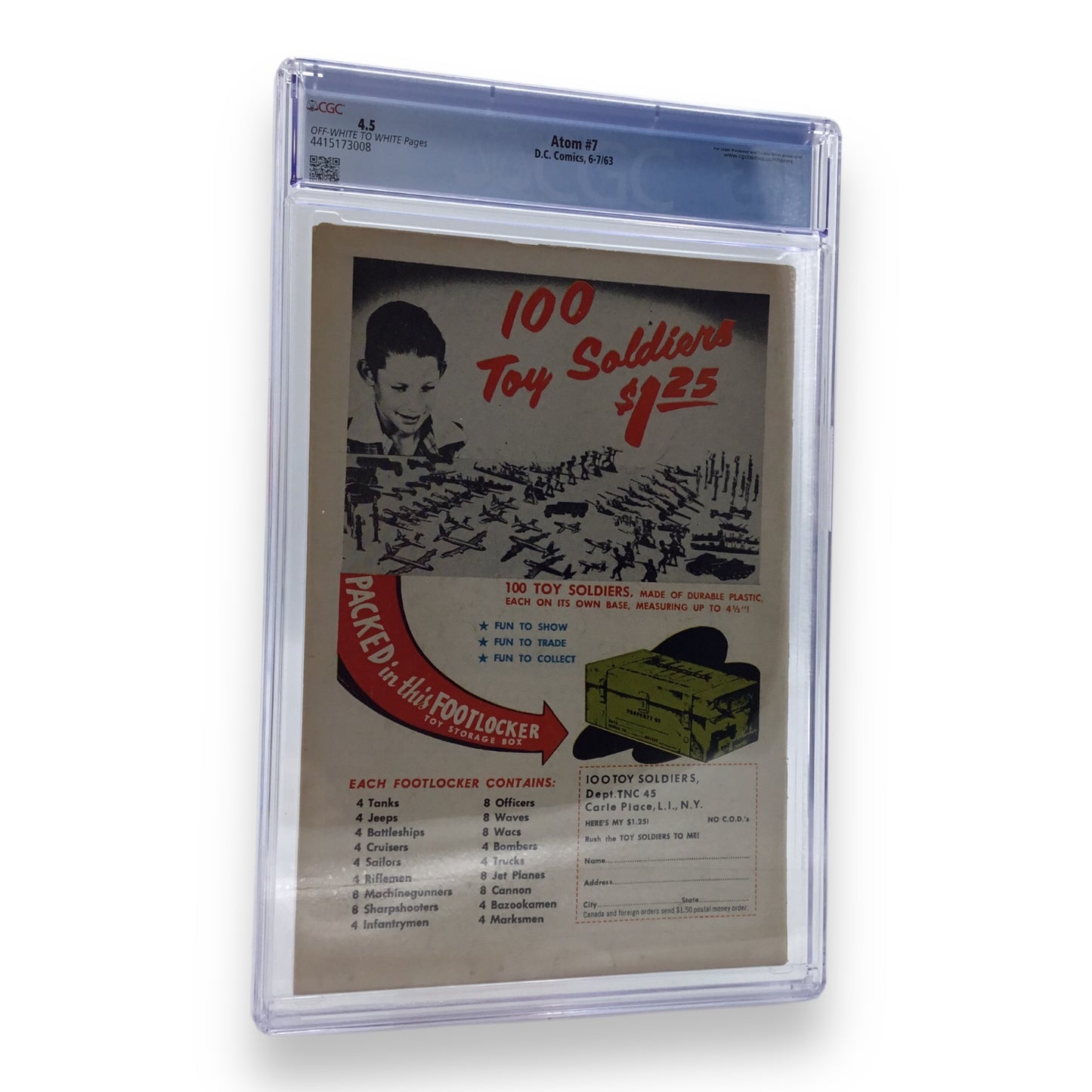 Atom #7 Graded CGC 4.5 - DC Comics 1963