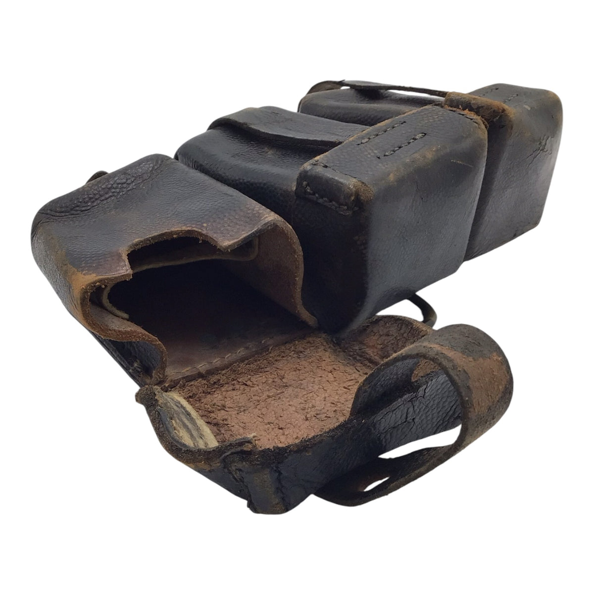 Authentic German WWI Leather Ammunition Pouches
