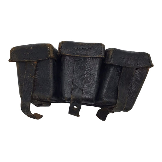 Authentic German WWI Leather Ammunition Pouches