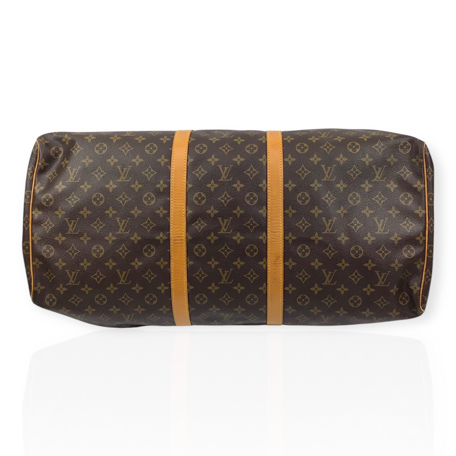 Authentic Louis Vuitton Keepall Bandoulière 60 – Brown & Tan Monogram Bag