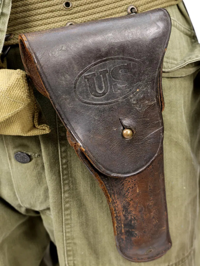 Authentic U.S. WW2 Tanker Uniform with M1938 Tanker Helmet