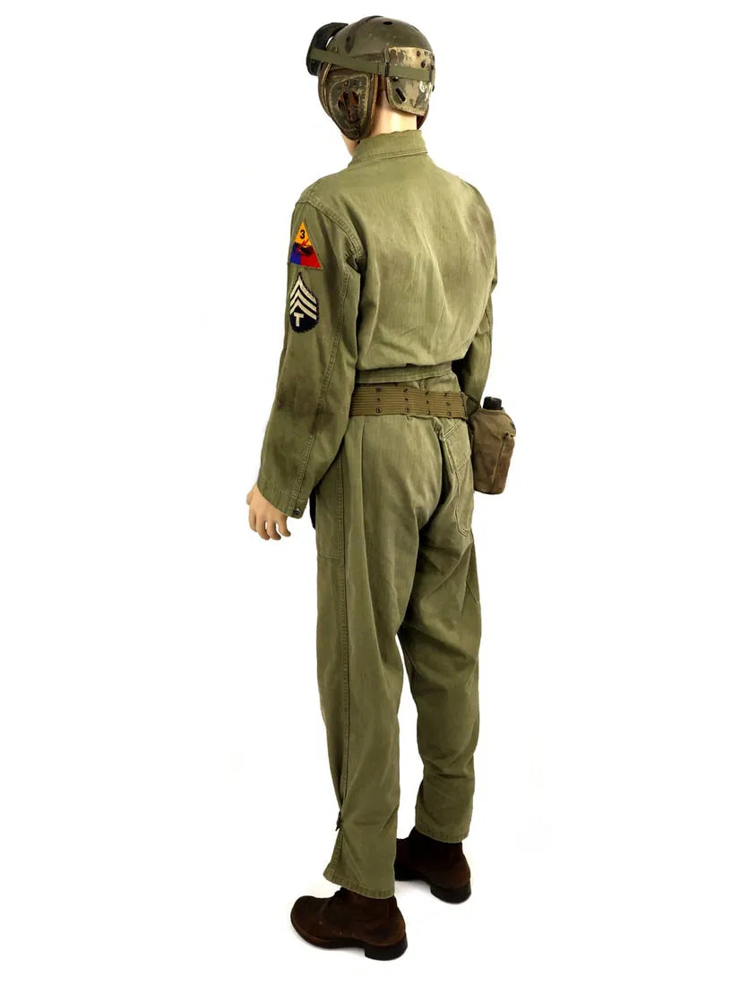 Authentic U.S. WW2 Tanker Uniform with M1938 Tanker Helmet
