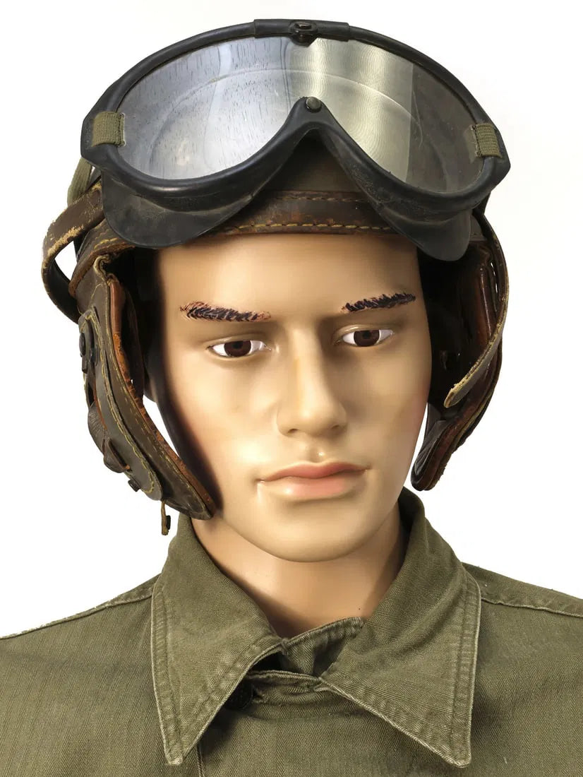 Authentic U.S. WW2 Tanker Uniform with M1938 Tanker Helmet