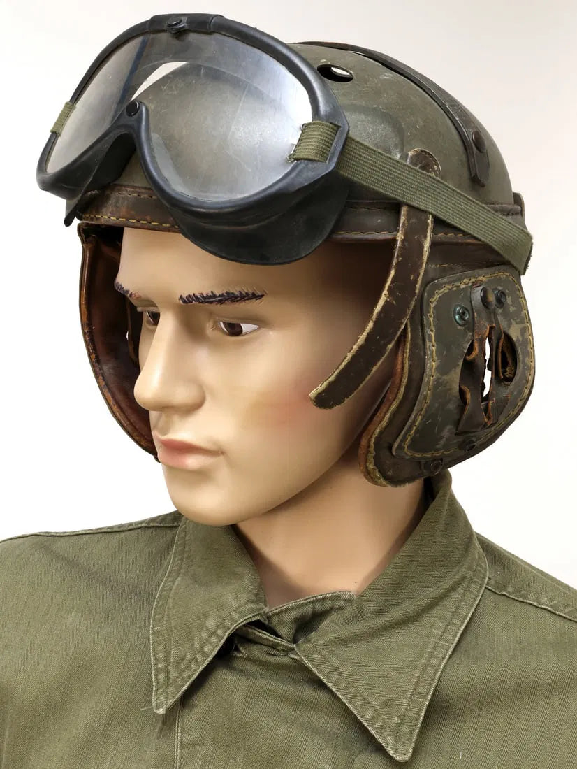 Authentic U.S. WW2 Tanker Uniform with M1938 Tanker Helmet