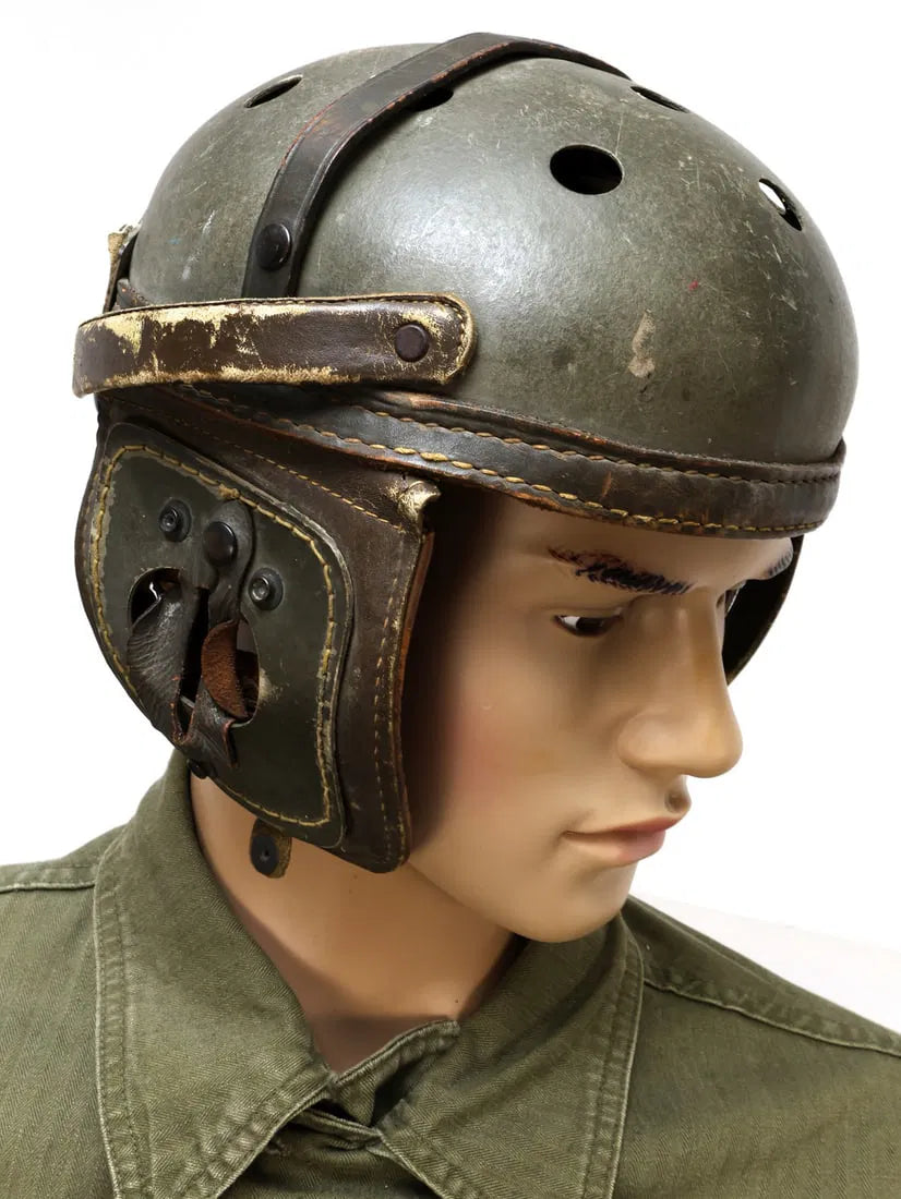 Authentic U.S. WW2 Tanker Uniform with M1938 Tanker Helmet