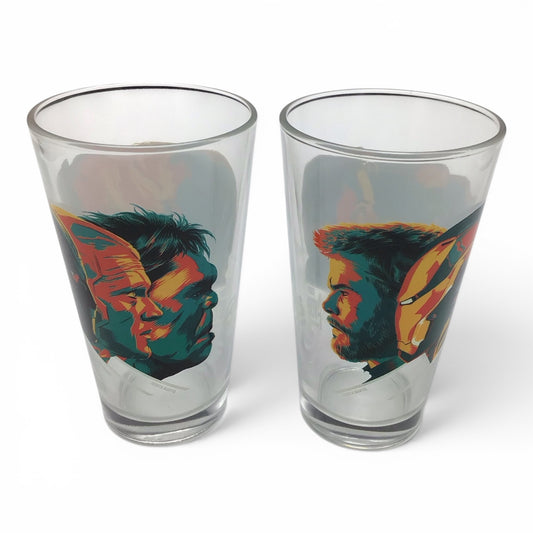 Avengers Infinity War Mondo x Alamo Pint Glass Set of 2