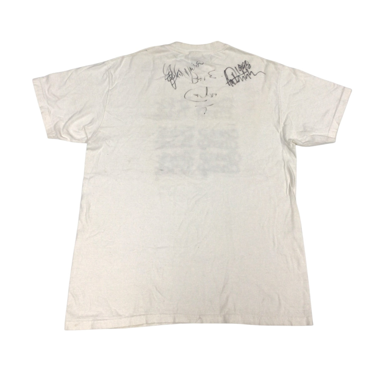 Cheap Trick Autographed T-Shirt L – 1990s Rock Band Tee with Four Signatures