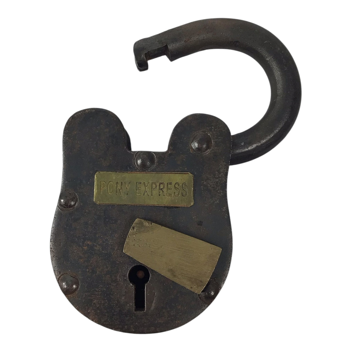 Antique Padlock w/ 2 Keys - "Pony Express"