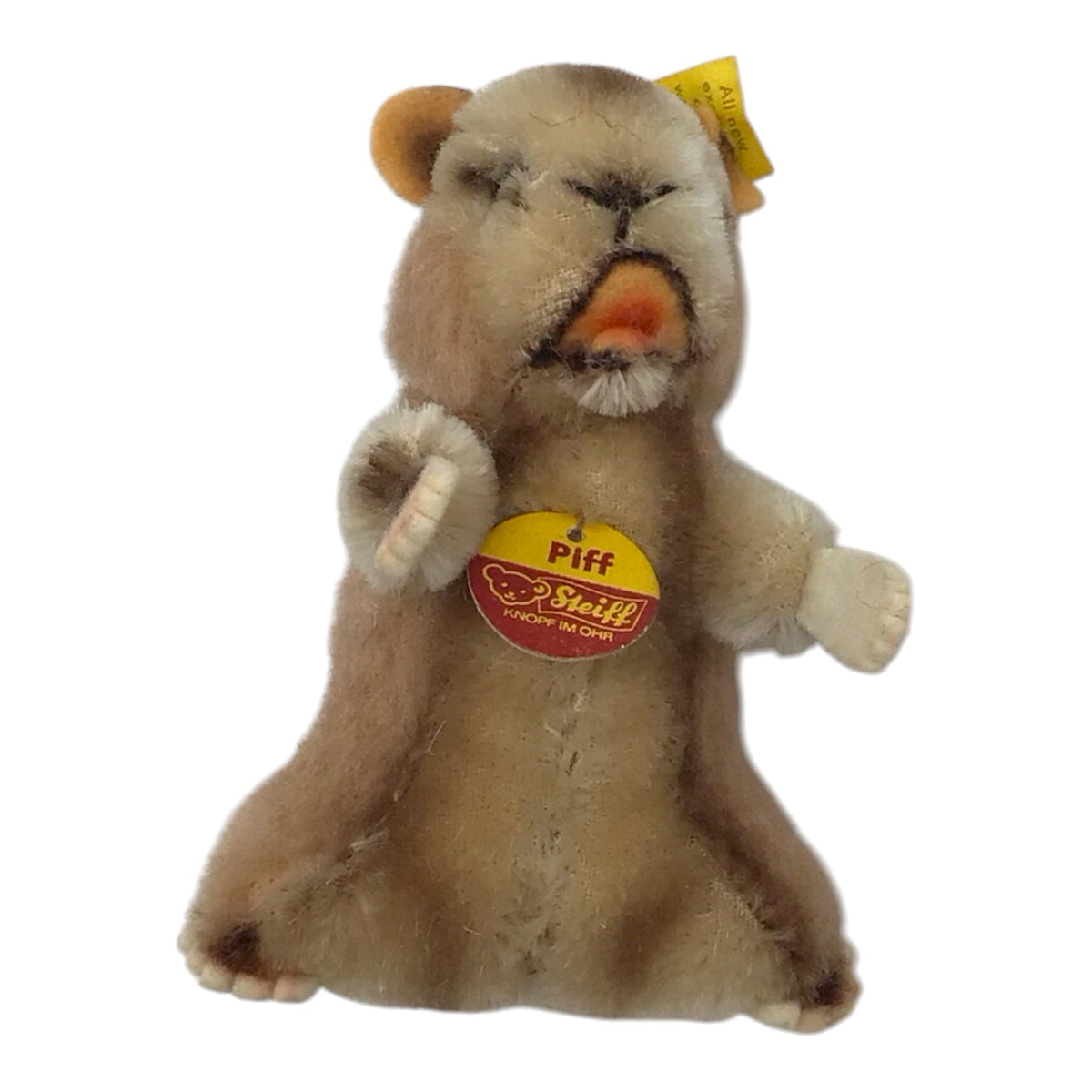 Miniature Mohair Toy Animal w/ Maker's Label Piff Mouse 2200/16