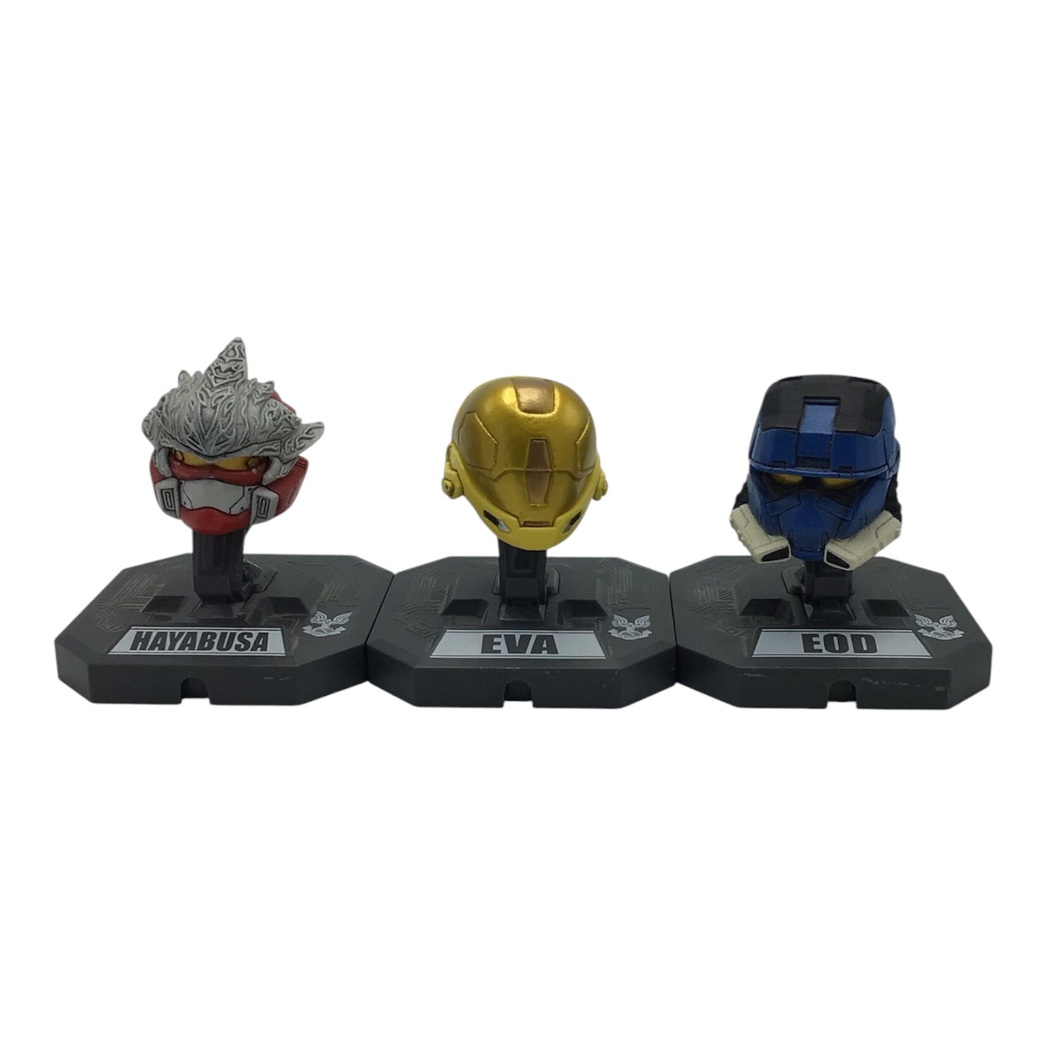 McFarlane Halo Mini Spartan Helmets - Set of 3 (Hayabusa, EOD, EVA)