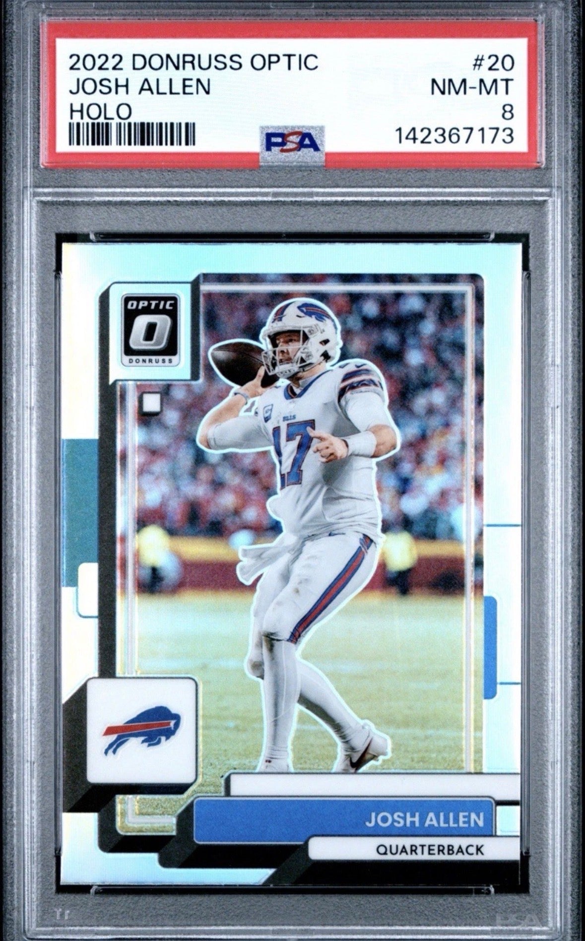 2022 Donruss Optic Holo Josh Allen PSA 8 Pop 1! - 142367173