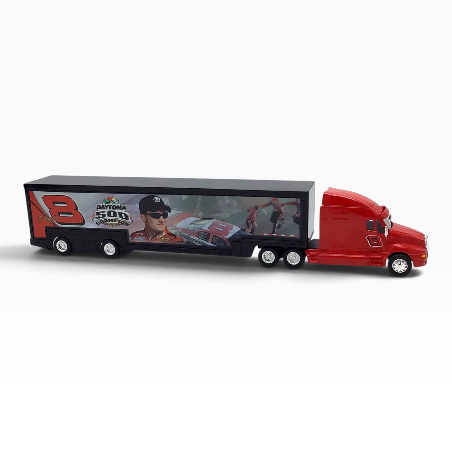 Dale Earnhardt Jr. #8 Budweiser 2004 Daytona 500 Win Hauler – Scale Model Truck & Trailer - Limited Edition