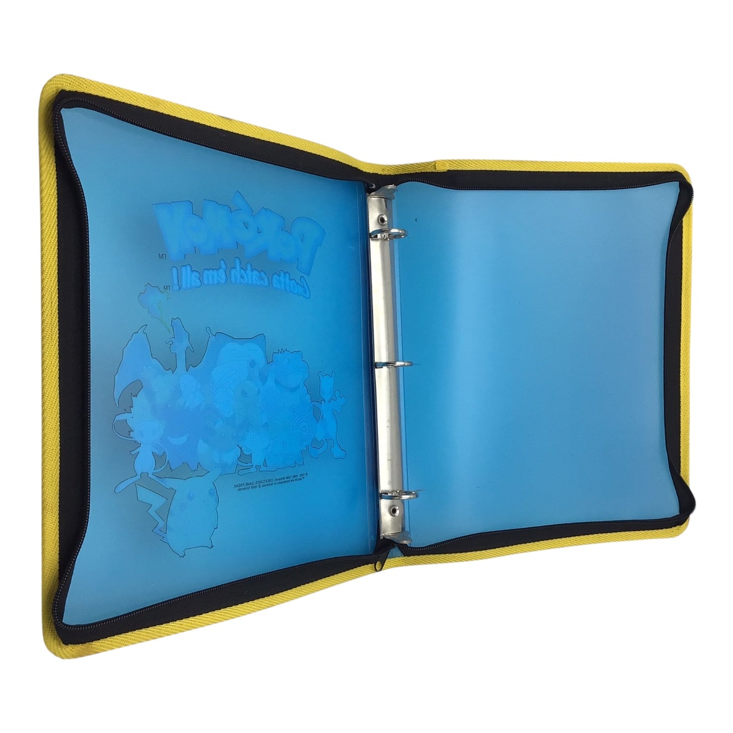 Nintendo Pokémon Blue Translucent Three-Ring Binder – Vintage Pokémon Collectible