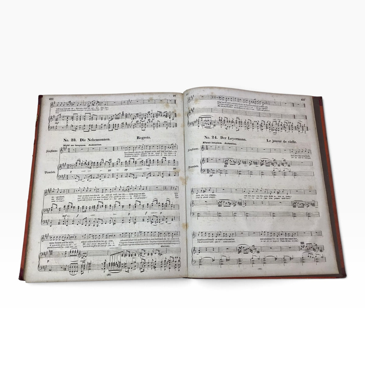 Franz Schubert Complete Compositions Volume 2 – Antique German Music Sheet Book
