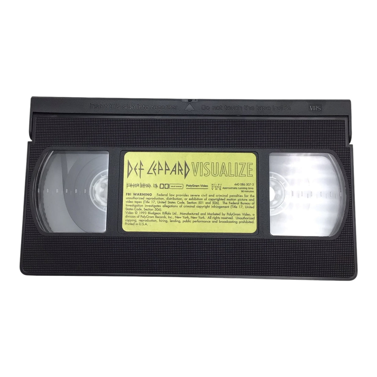 Def Leppard Visualize VHS Tape