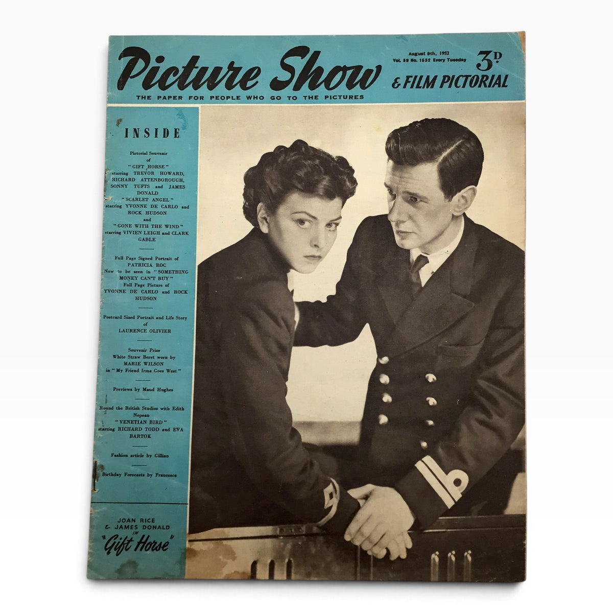 Vintage 1952 Picture Show & Film Pictorial British Film Magazine Set - 3 Issues