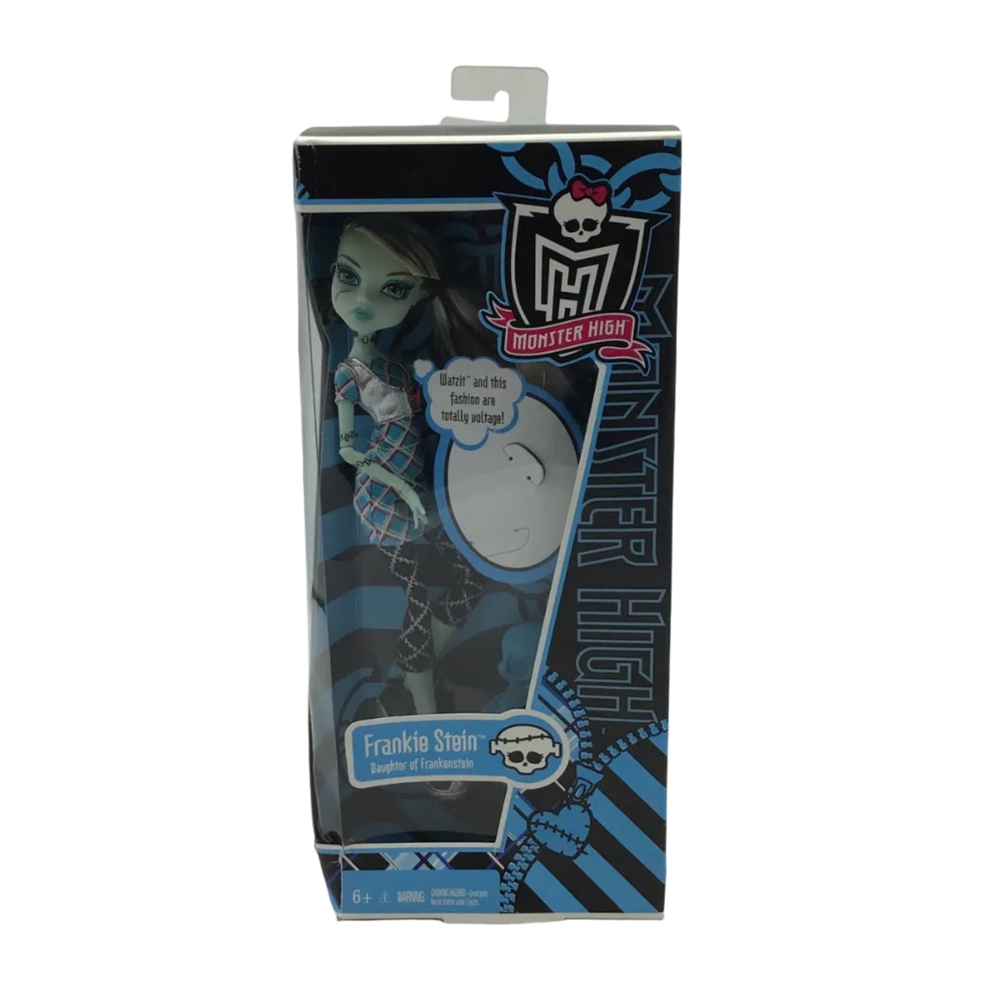Monster High Frankie Stein w/ Watzit Keychain (2010) - New in Box