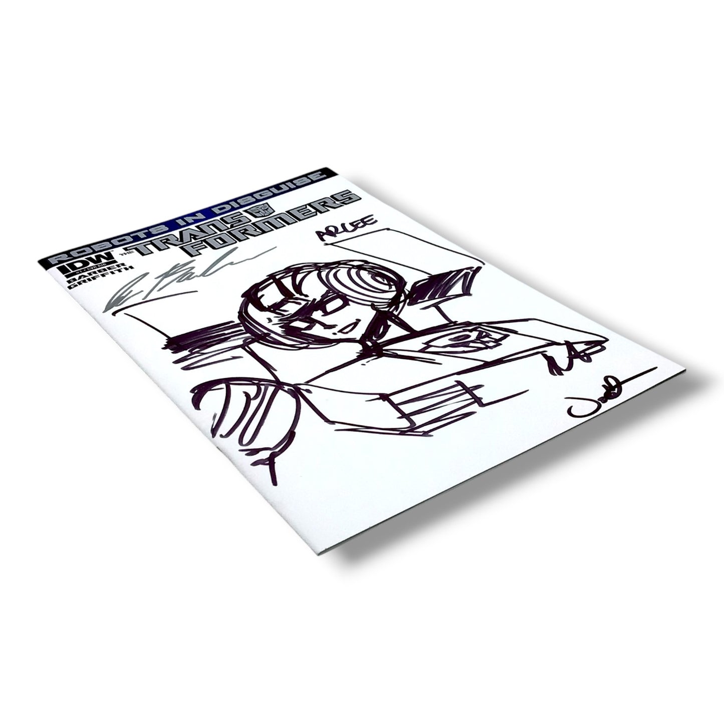 IDW Transformers: Robots in Disguise #1 (2012) – Original Arcee Sketch by Andrew Griffith – Signed by John Barber – Mint