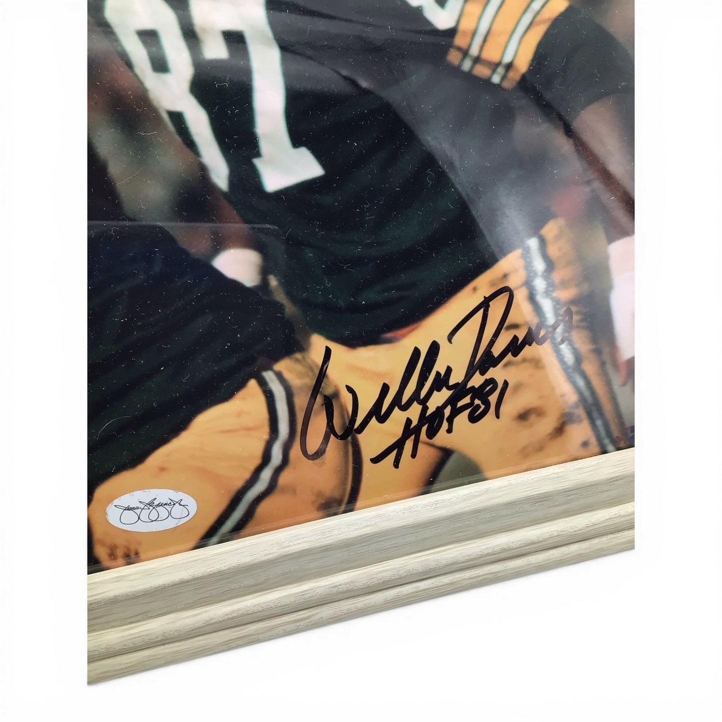 Framed Willie Davis Signed Photo