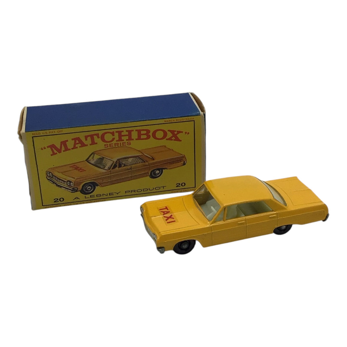 Lesney Matchbox Series #20 Tax-Cab w/ Original Box