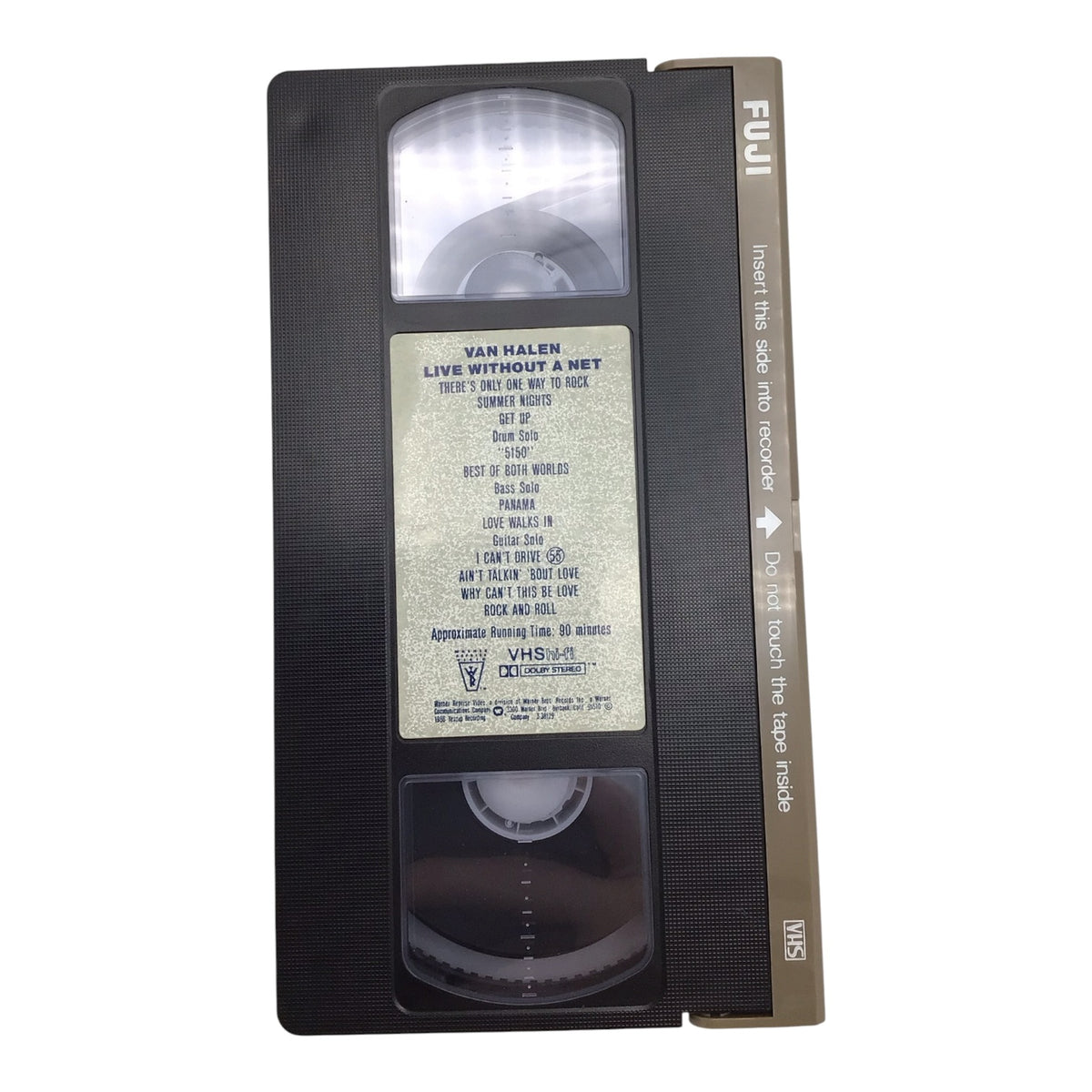Van Halen Live Without A Net VHS Tape