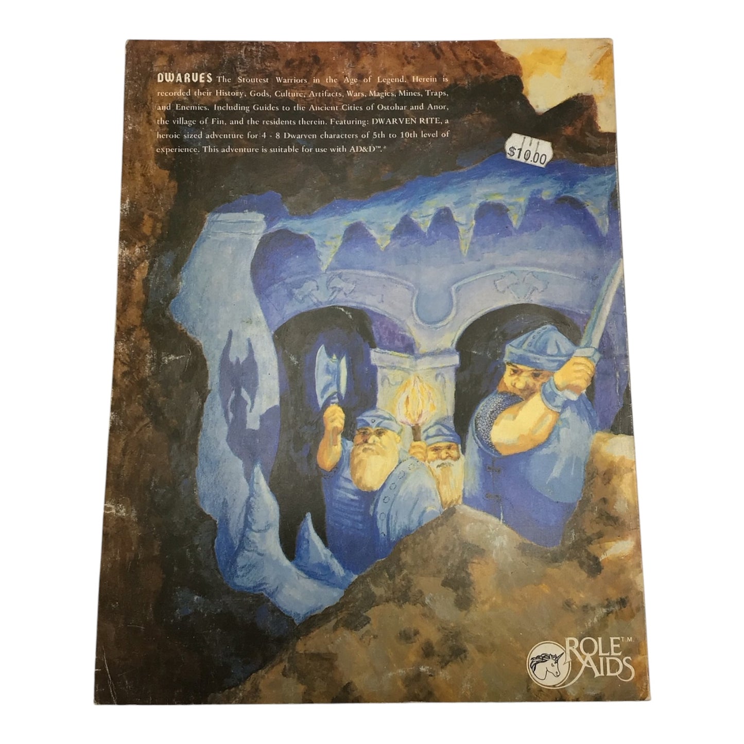Advanced Dungeons & Dragons Role Aids Dwarves 1982