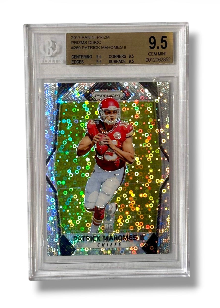 2017 Prizm Disco #269 Patrick Mahomes RC BGS 9.5 (4 x 9.5 Sub Grades) - 0012062852