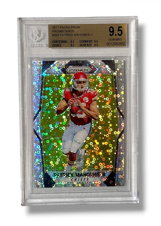 2017 Prizm Disco #269 Patrick Mahomes RC BGS 9.5 (4 x 9.5 Sub Grades) - 0012062852