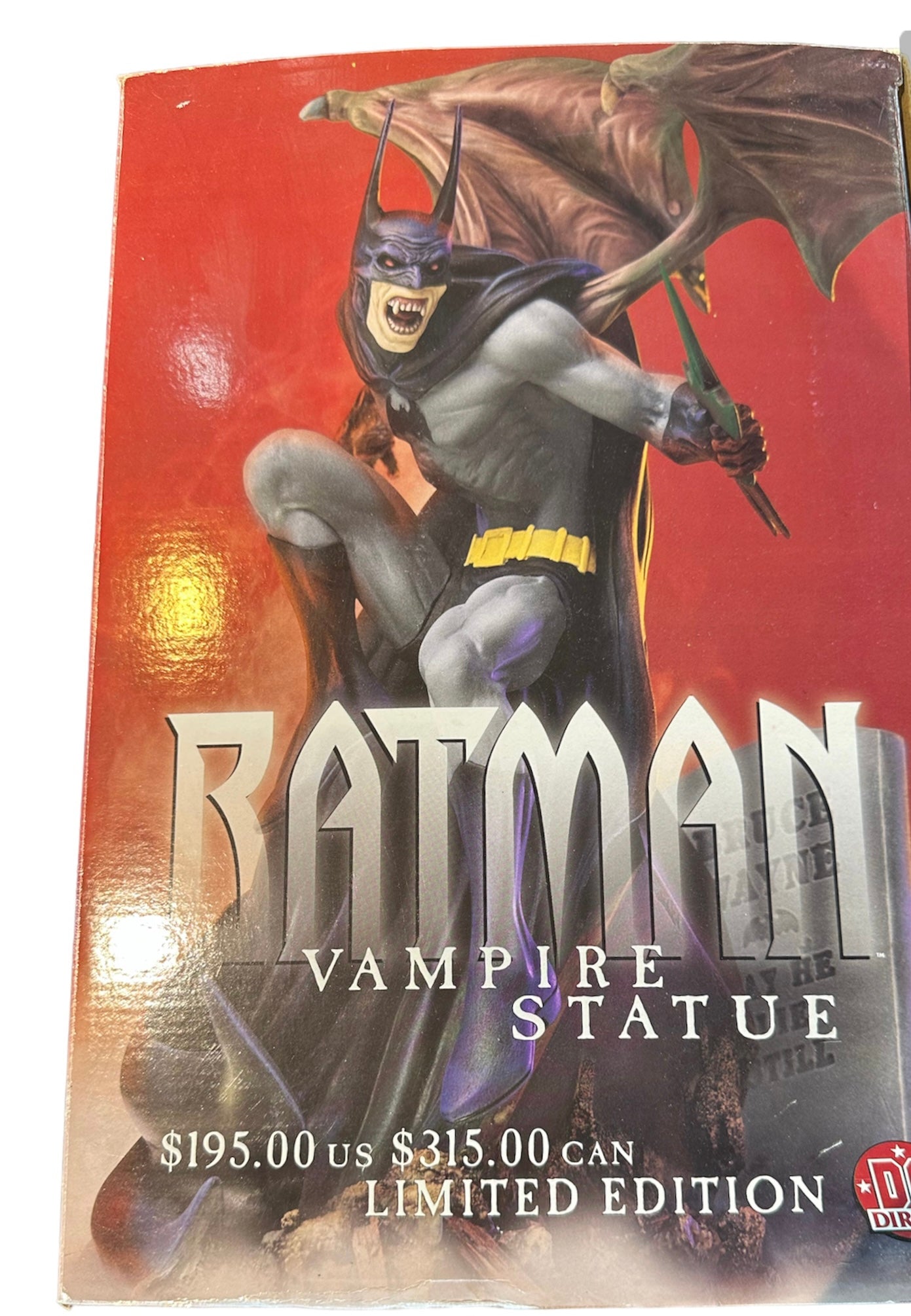 BATMAN: VAMPIRE STATUE - DC Direct 2000 - design by Kelley Jones