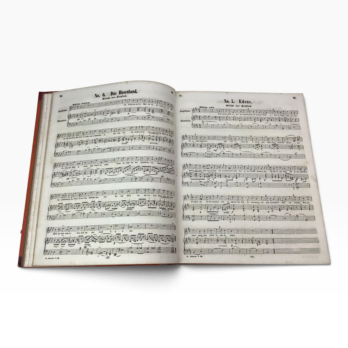 Franz Schubert Complete Compositions Volume 5 – Antique German Piano Music Sheet Book