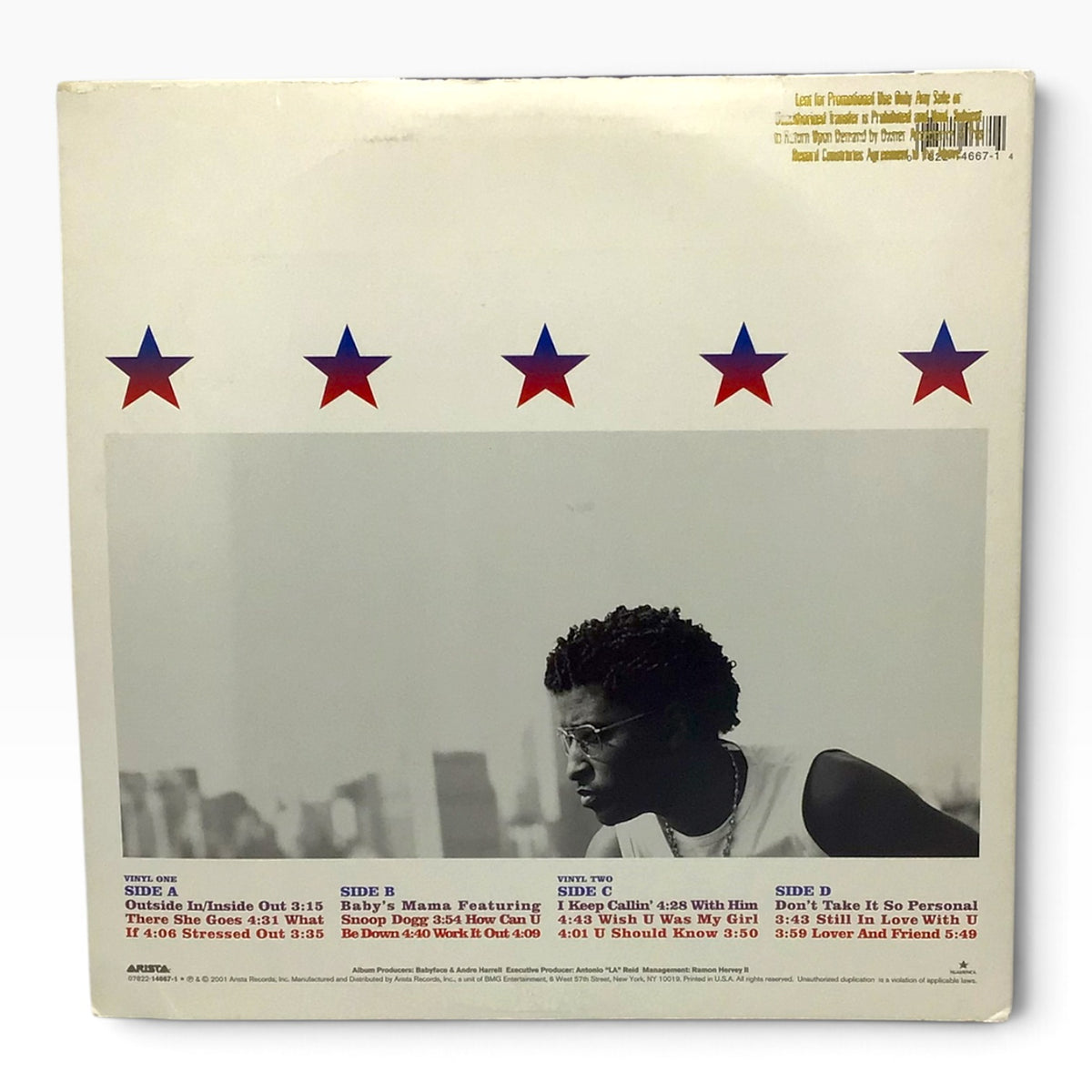 Babyface Face2Face – 2001 Arista Promotional 2-LP Vinyl Set