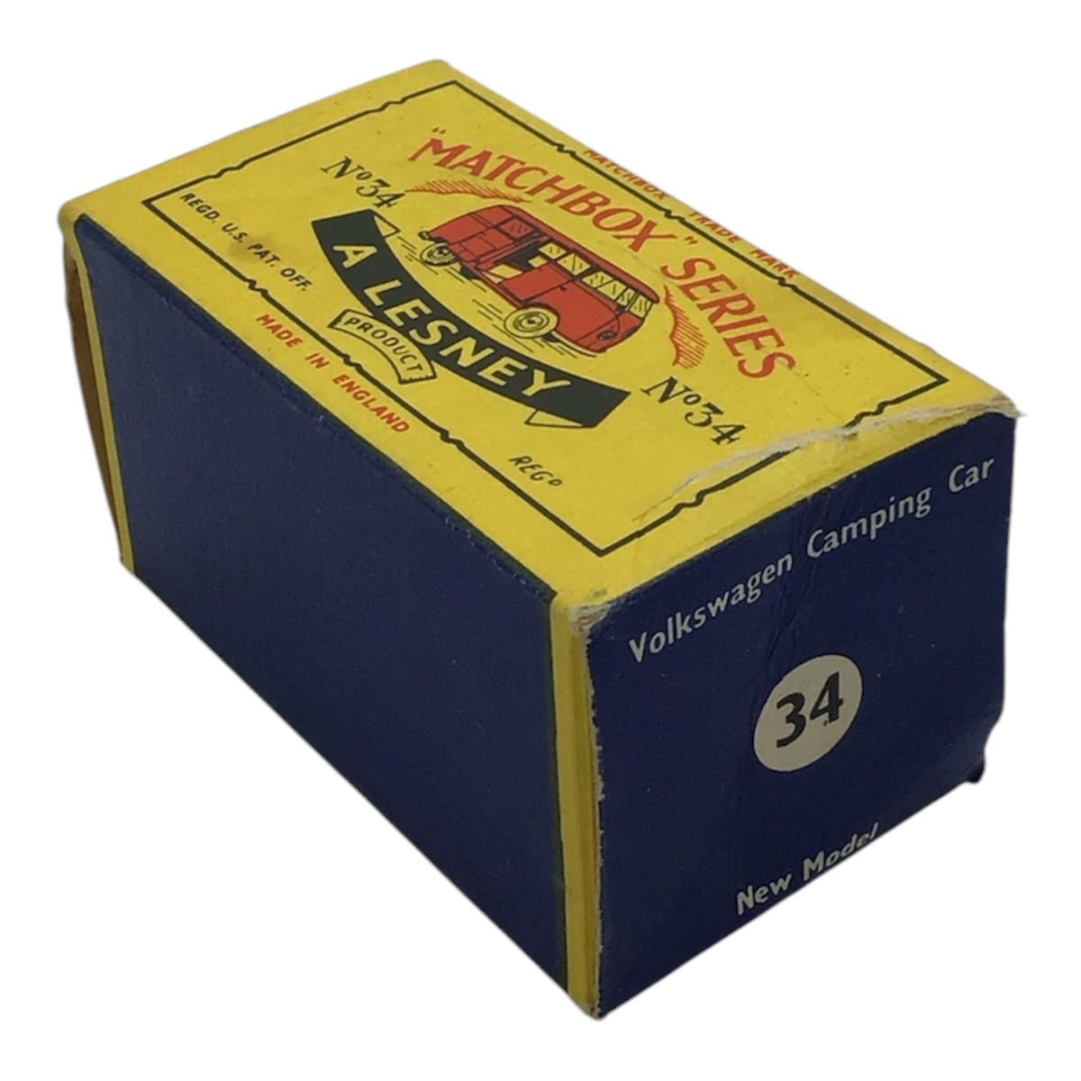 Lesney Matchbox Series No. 34 Volkswagen Camping Car w/ Original Box