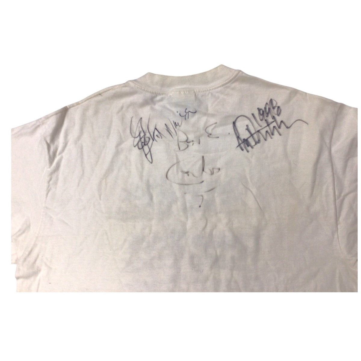Cheap Trick Autographed T-Shirt L – 1990s Rock Band Tee with Four Signatures