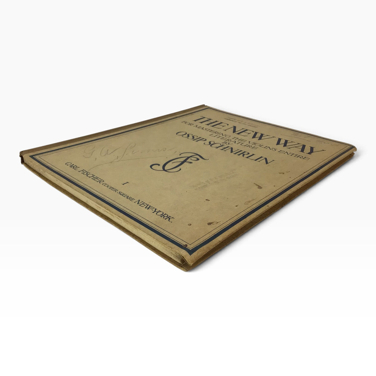 The New Way for Mastering the Violin’s Entire Literature Ossip Schnirlin – Antique 1920s Violin Music Book, Part I