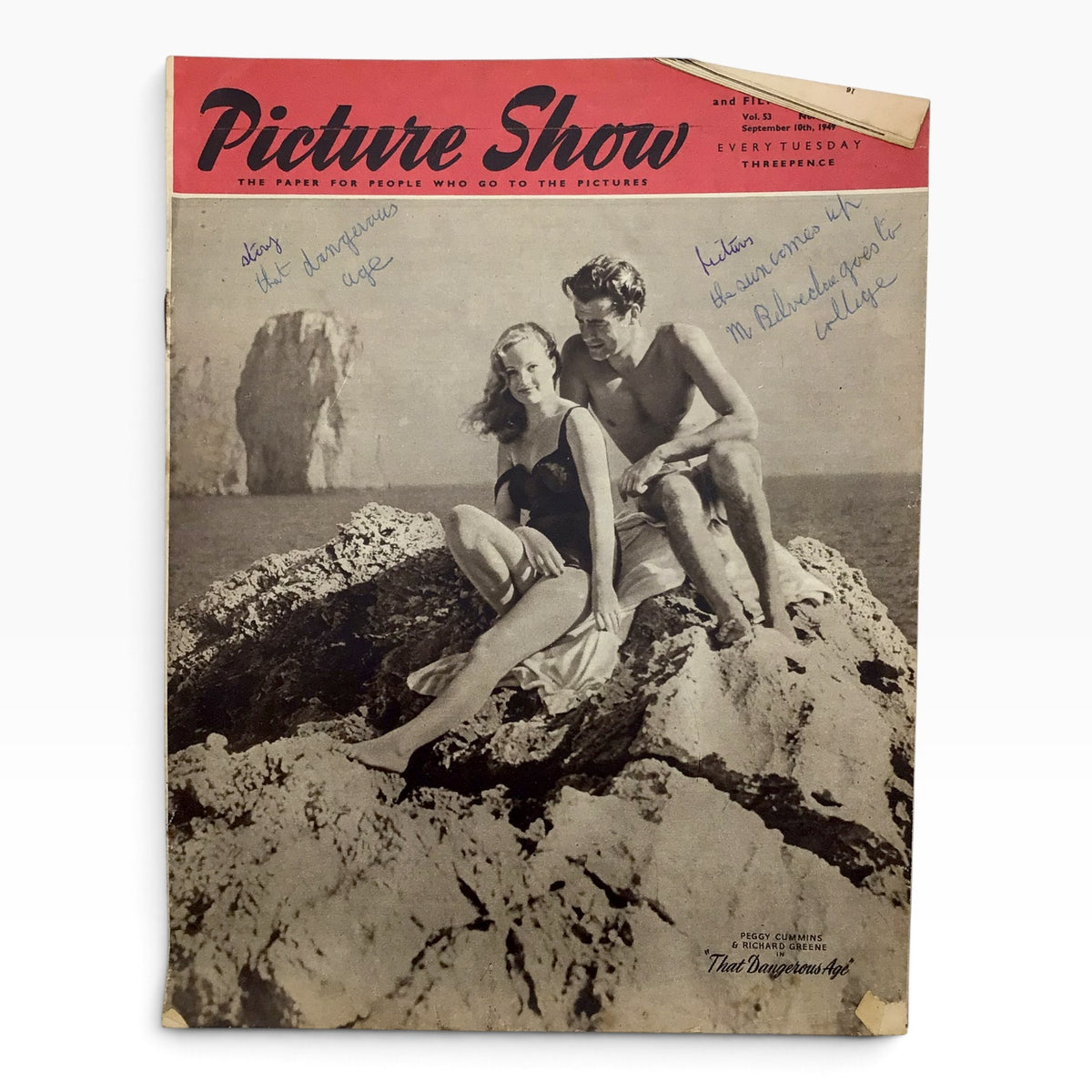Vintage 1949 Picture Show & Film Pictorial British Film Magazine Set - 10 Issues