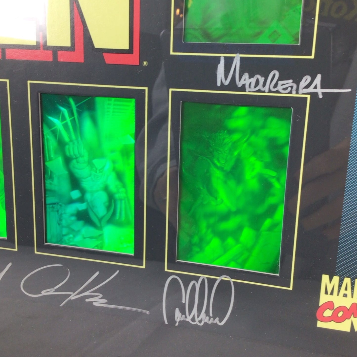 X-Men 30th Anniversary Hologram Framed & Matted Set - Signed by Andy & Adam Kubert + More