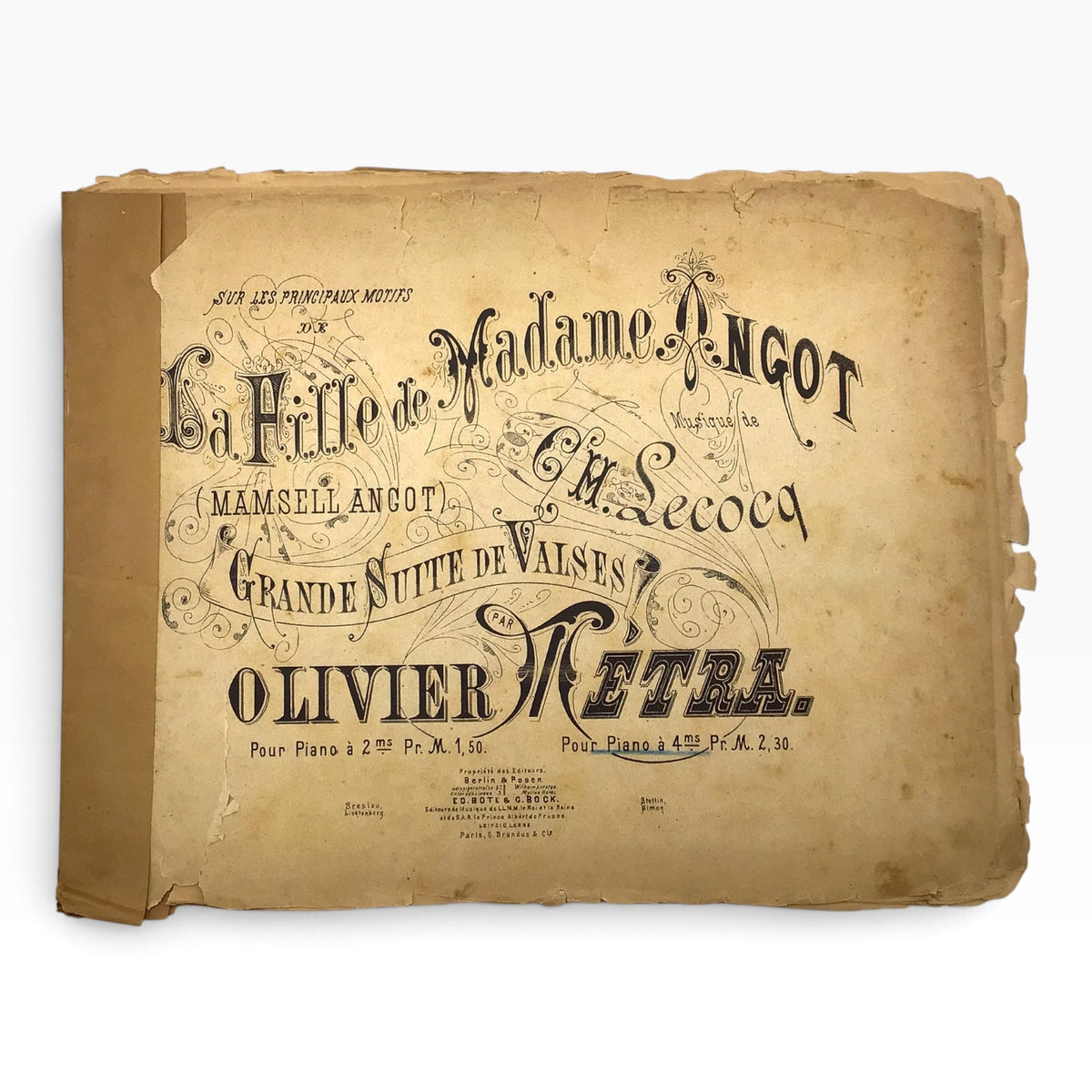 The Daughter of Madame Angot (La Fille de Madame Angot) Grande Suite de Valses – Charles Lecocq – Olivier Metra – 1873