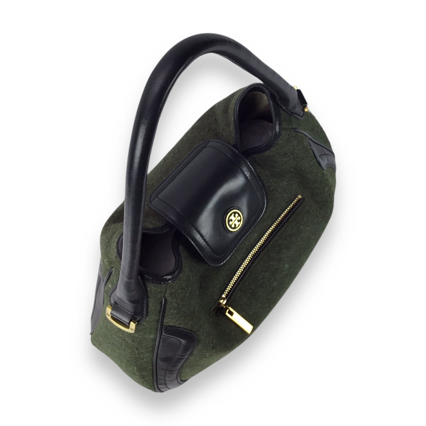 BRAHMIN Olive Green Fabric Handbag