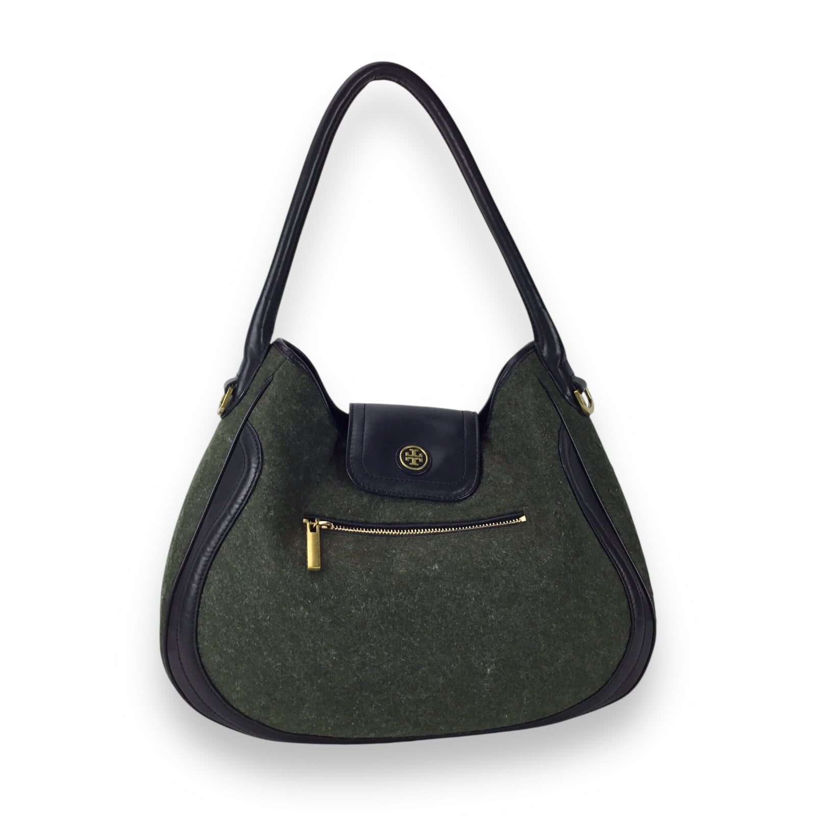 BRAHMIN Olive Green Fabric Handbag