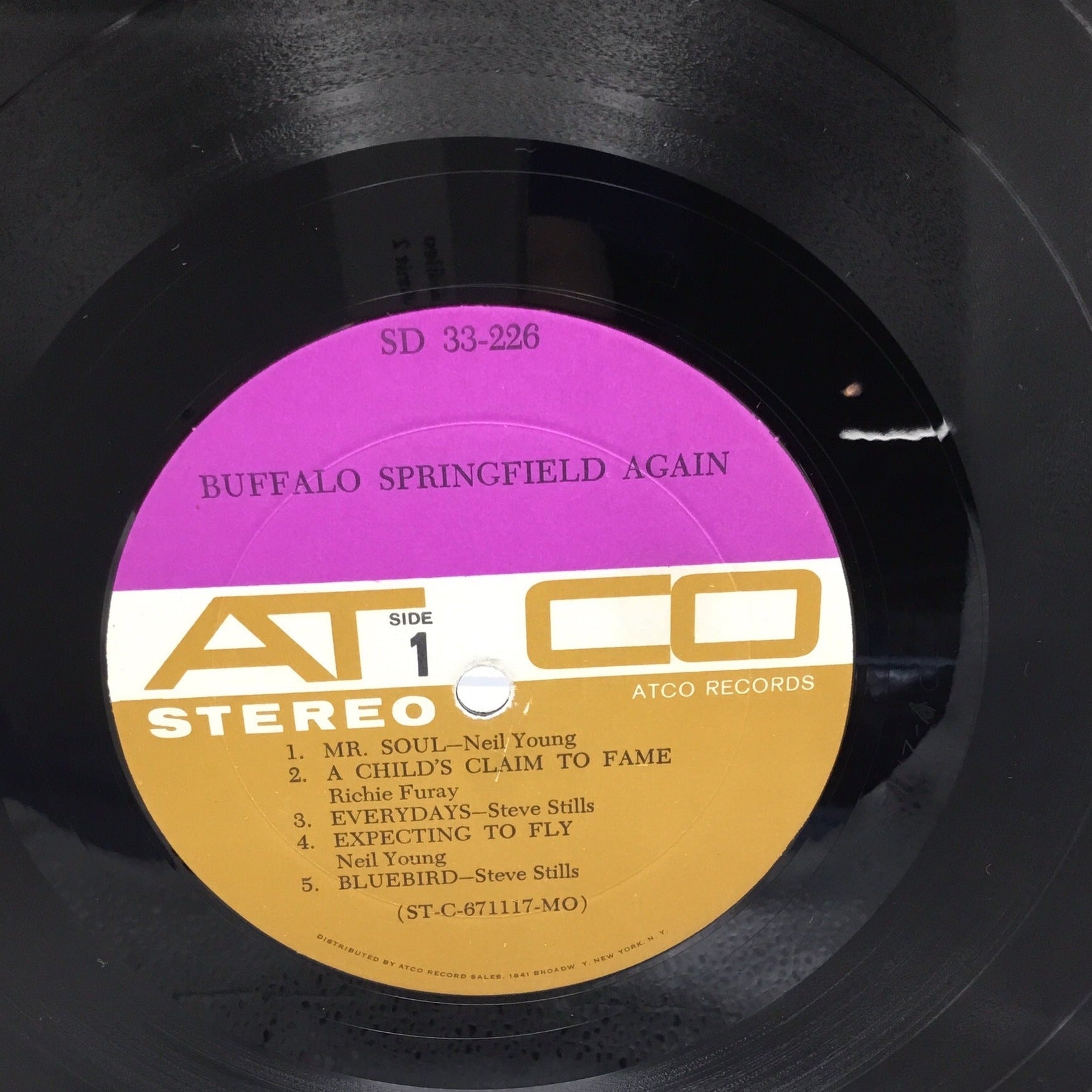 BUFFALO SPRINGFIELD AGAIN LP (1967) ORIG 1ST Stereo ATCO 33-226 TRI-TONE Label