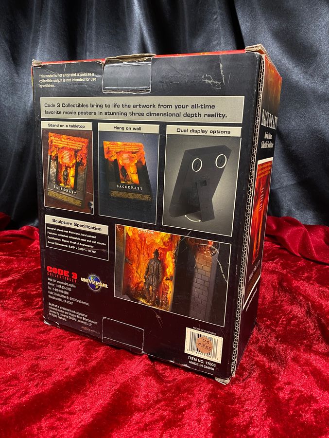 Backdraft Cod Map Backdraft - Code 3 Collectibles - Movie Poster Collectible Sculpture ...