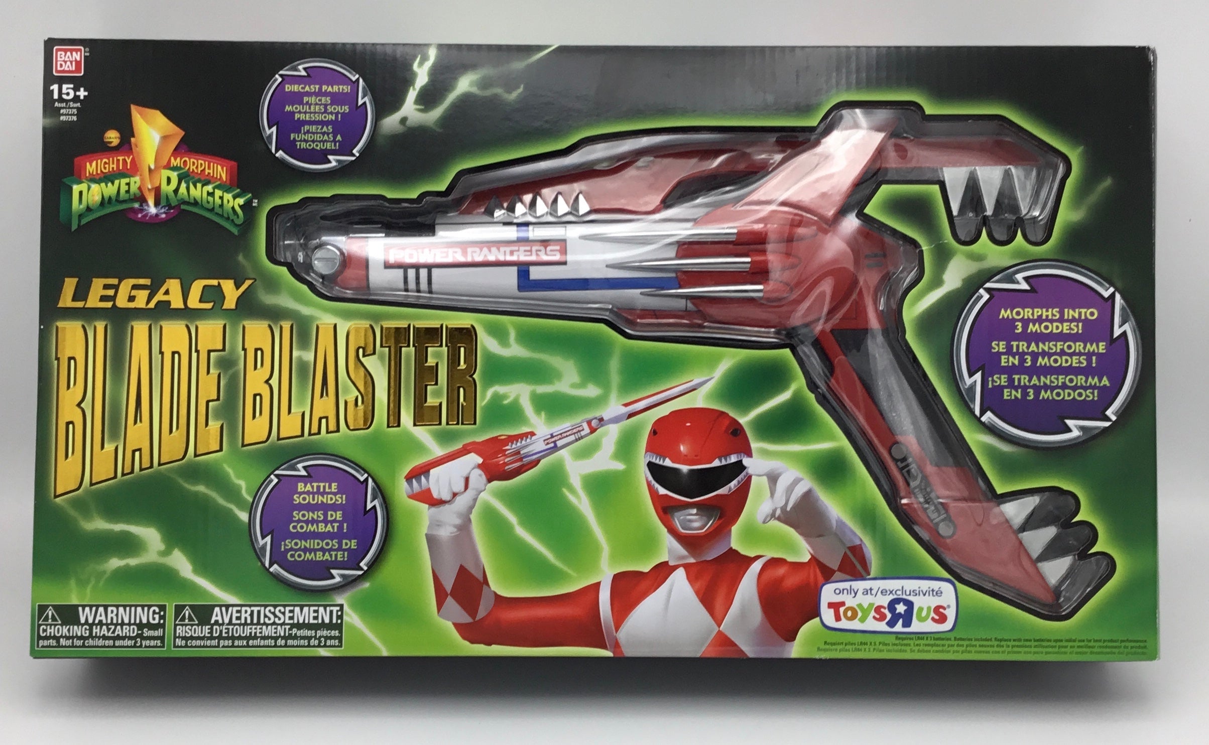 Bandai Mighty Morphin Power Rangers Legacy Blade Blaster MMPR ...